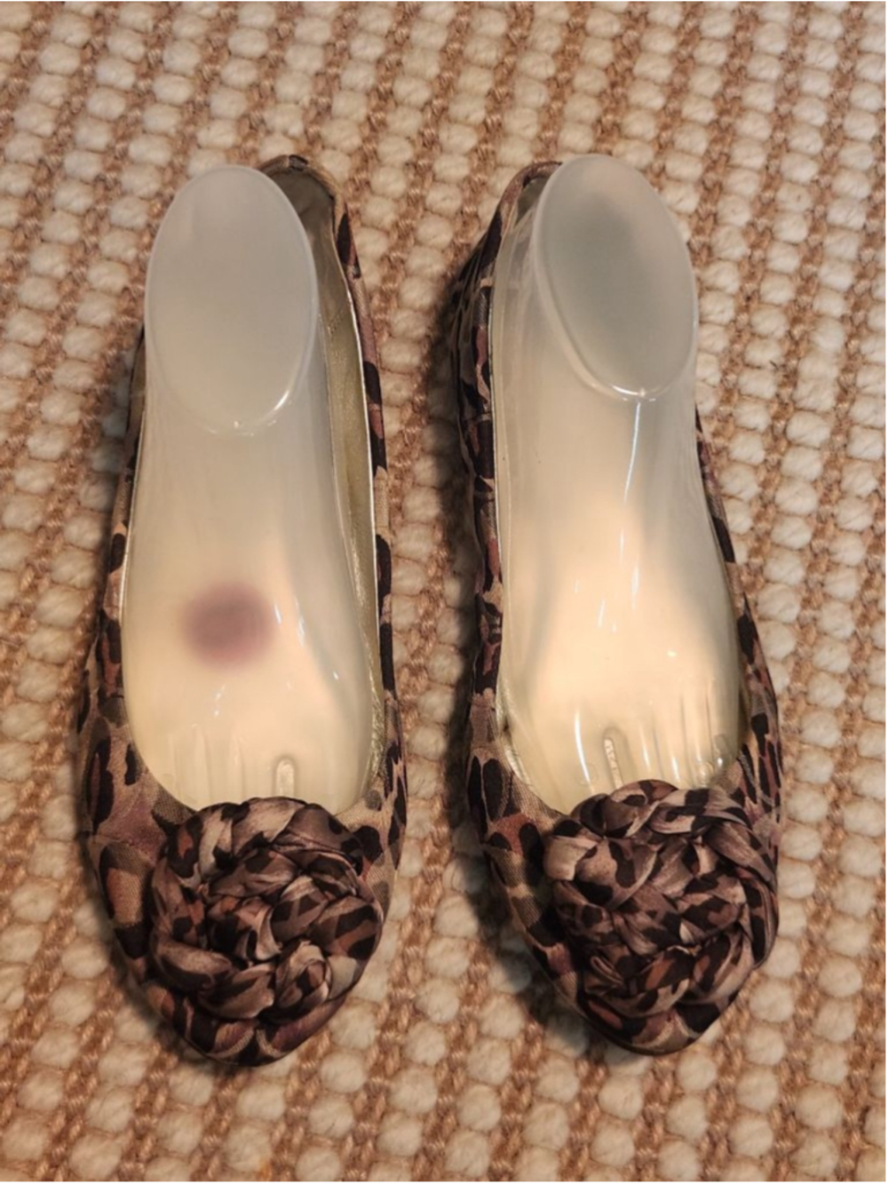 Women's Coach Mimsy Y2K Vintage Logo Casual Leopard Print Ballet Flats Size 6 - Picture 4 of 6